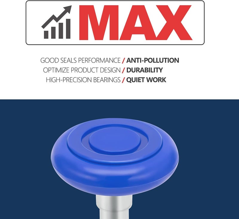 Xike 2" Nylon Garage Door Roller 4" Stem, MAX Quiet, Durable and Waterproof Types, Using 6200-2RS Precision Bearings -12 Pcs. - Image 2